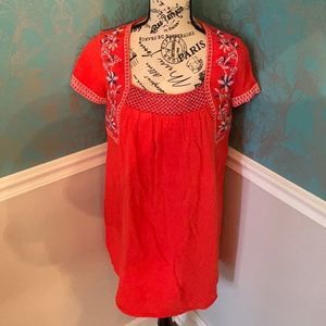 3 ❤️ for $30 Old Navy sun burst of orange gorgeous dress size small